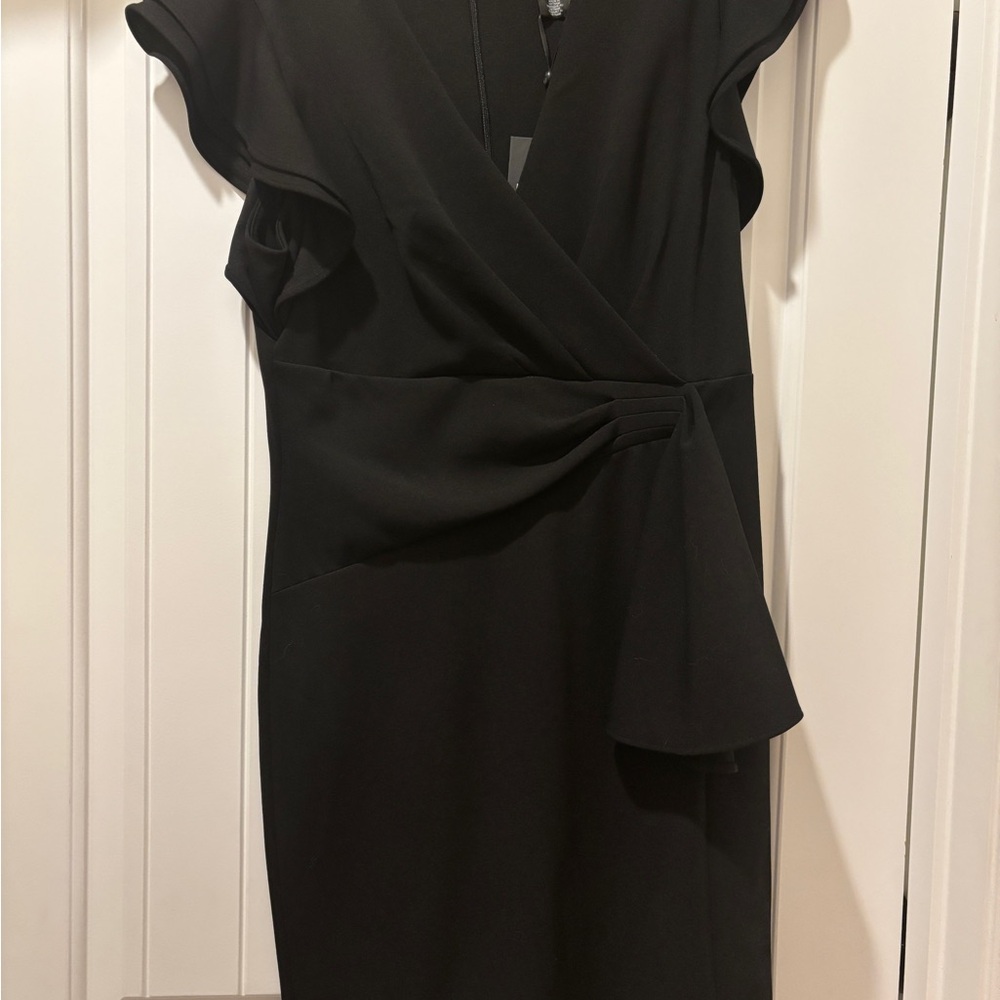 DKNY Black Asymmetrical Dress